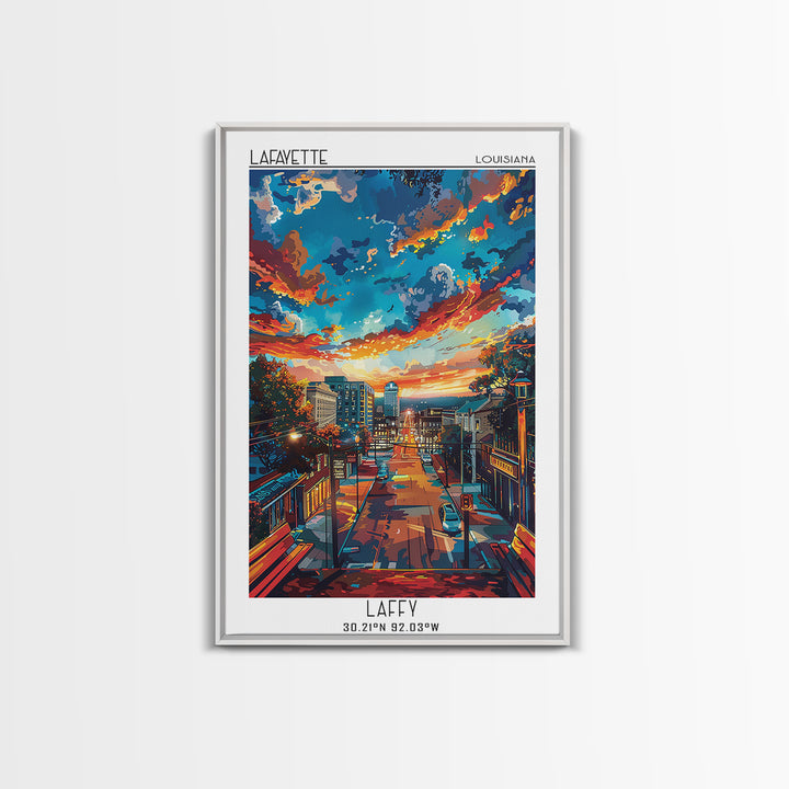 Lafayette Travel Poster, Canvas Print, City Travel Poster, Travel Wall Art, Vintage Travel, Art Print, Vintage Poster, Travel Prints