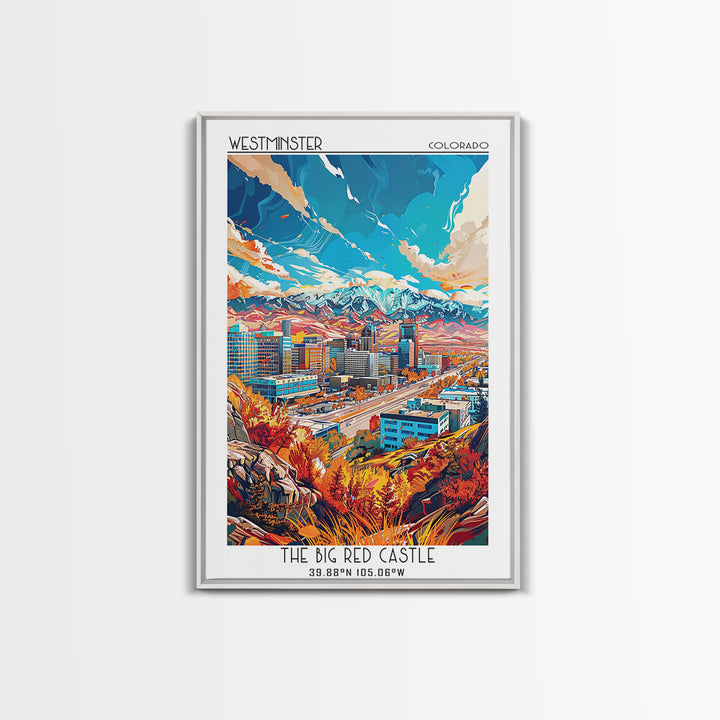 West Valley City Travel Poster, Canvas Print, Poster Print, Travel Wall Art, City Illustration, Home Office Decor, Minimalist Poster