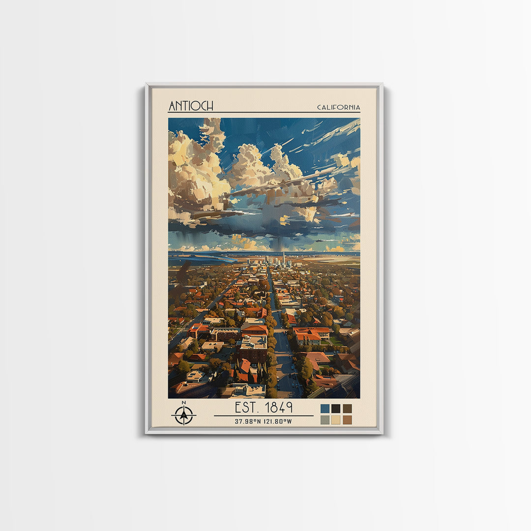 Antioch Travel Poster, Canvas Print, Poster Print, Travel Wall Art, Retro Wall Art, Vintage Poster, Travel Print, City Travel Poster
