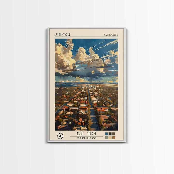 Antioch Travel Poster, Canvas Print, Poster Print, Travel Wall Art, Retro Wall Art, Vintage Poster, Travel Print, City Travel Poster