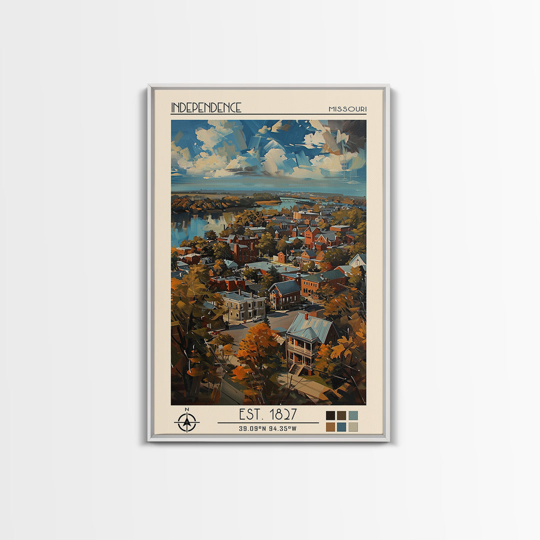 Independence Travel Poster, Canvas Print, Poster Print, Travel Wall Art, Vintage Travel Print, Vintage Posters, Mid Century Wall Art