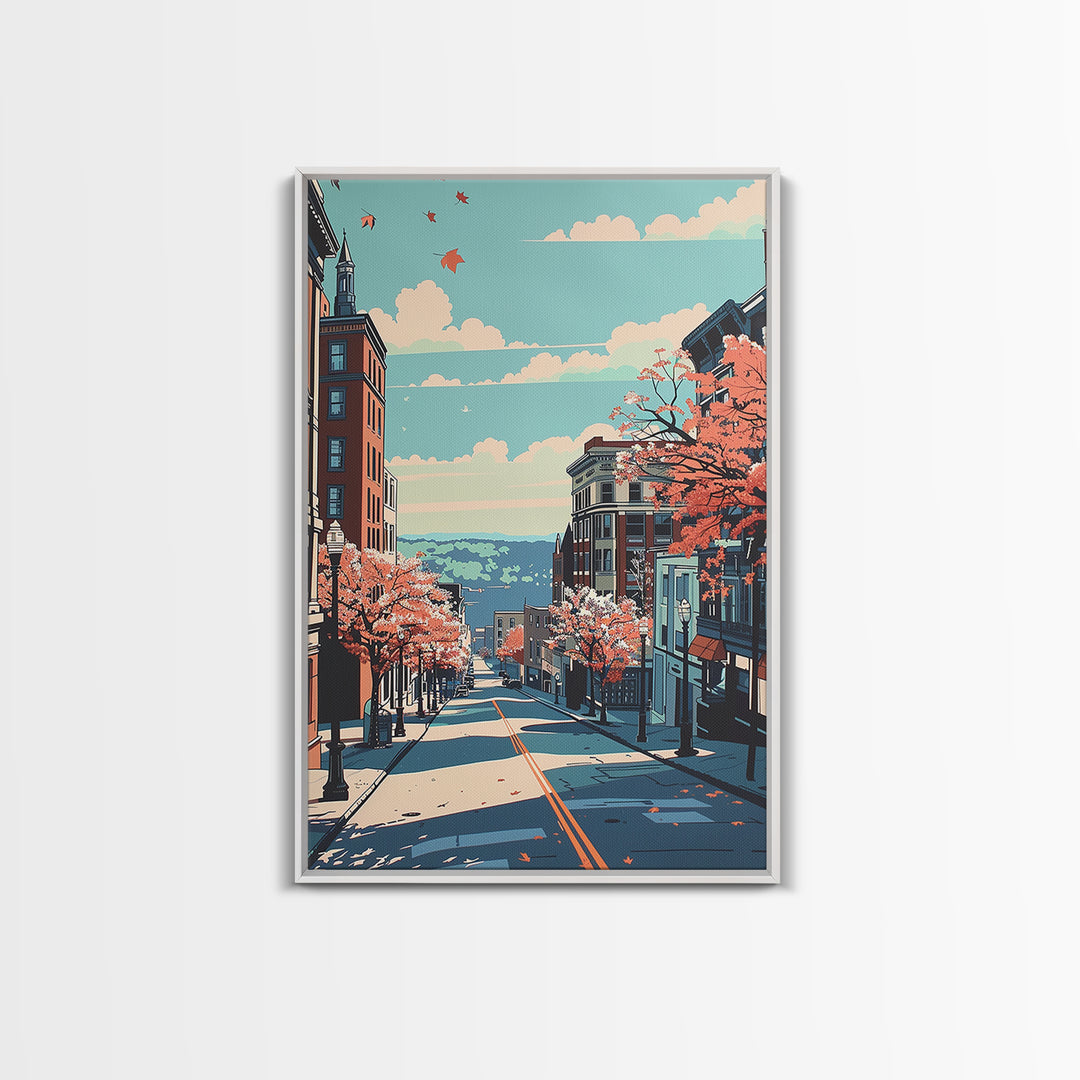 Allentown Travel Poster, Canvas Print, City Travel Poster, Vintage City Poster, Retro Travel Print, Vintage Travel, Gallery Wall Set