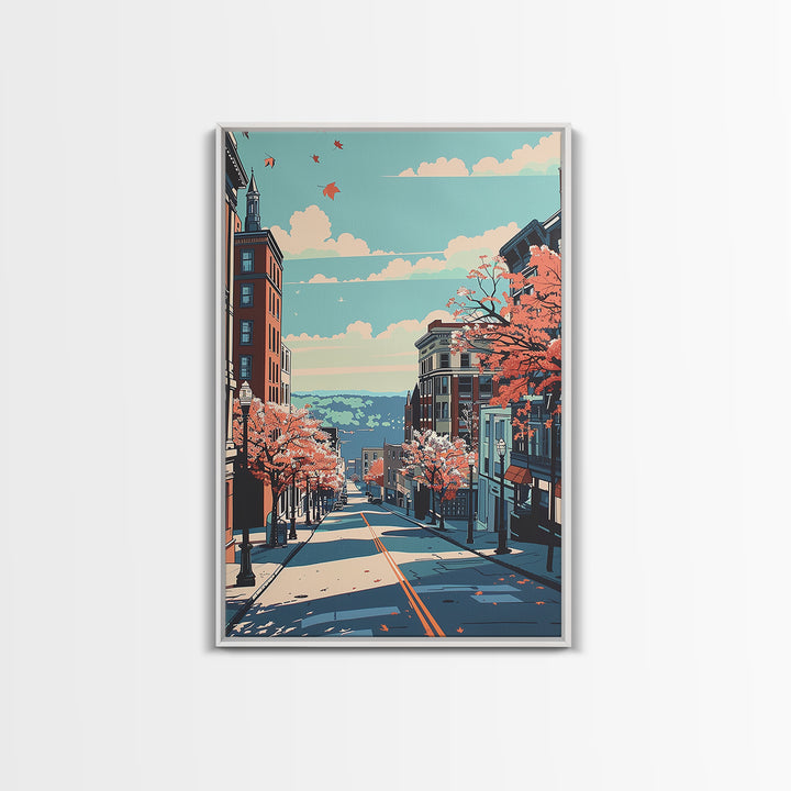 Allentown Travel Poster, Canvas Print, City Travel Poster, Vintage City Poster, Retro Travel Print, Vintage Travel, Gallery Wall Set