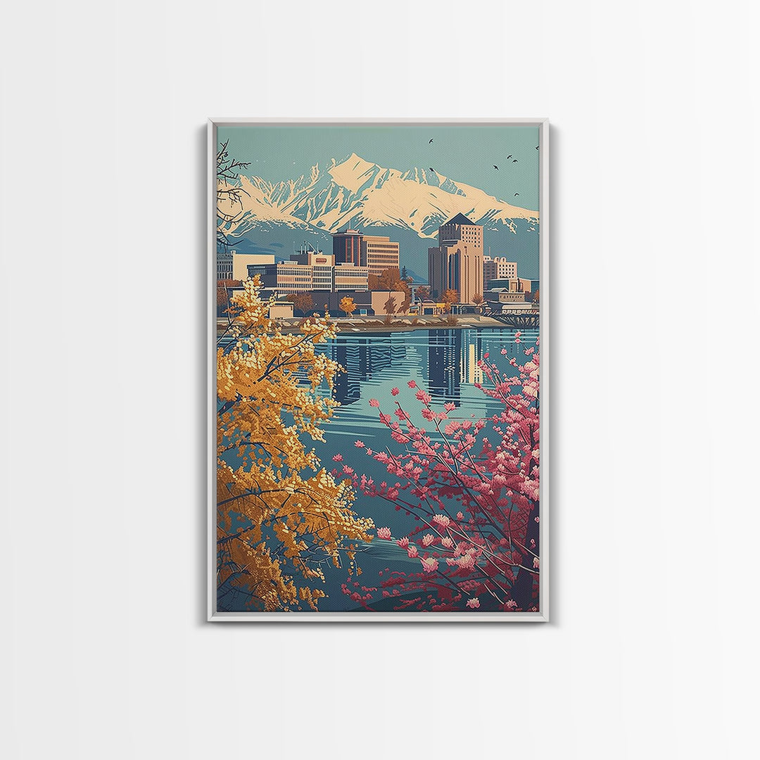 Anchorage Travel Poster, Canvas Print, Travel Art Print, Modern Wall Decor, Travel Prints, Travel Decor, Travel Wall Decor, Wall Art