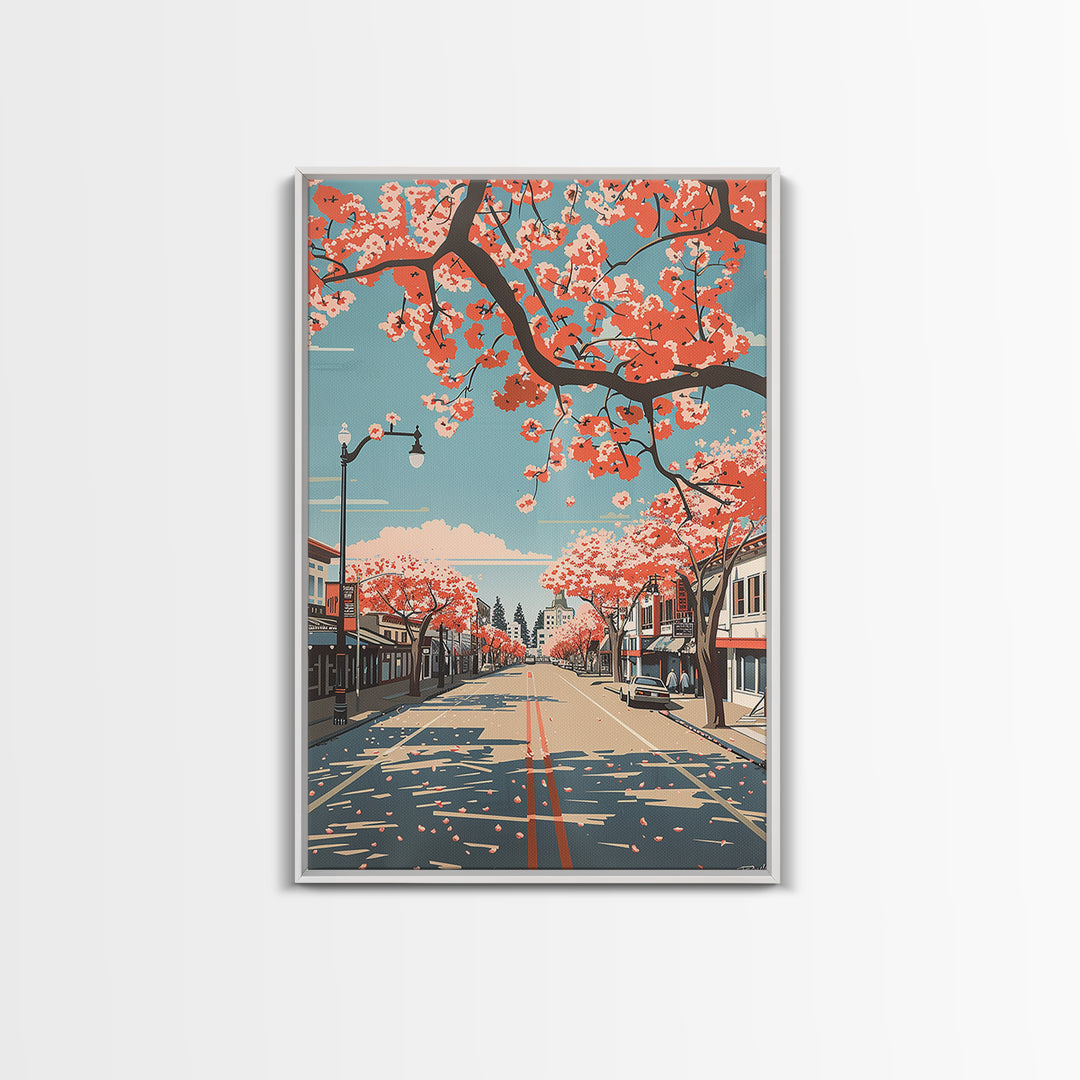 Antioch Travel Poster, Framed Canvas Print, Vintage Travel Print, City Wall Art, Poster Art, City Illustration, Living Room Wall Art