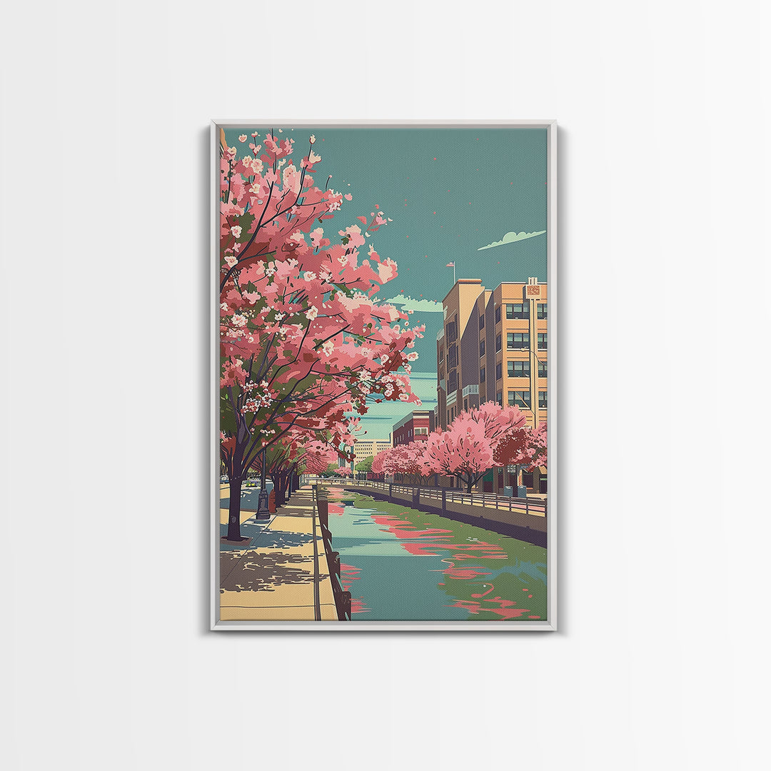 Arlington Travel Poster, Canvas Print, Retro Wall Art, Travel Print, Art Print, Minimalist Poster, Retro Travel Poster, Poster Print