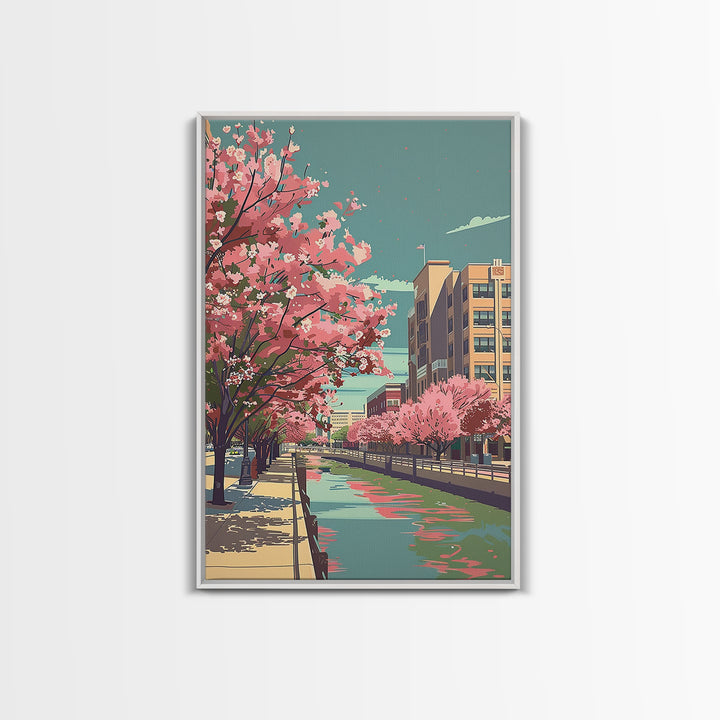 Arlington Travel Poster, Canvas Print, Retro Wall Art, Travel Print, Art Print, Minimalist Poster, Retro Travel Poster, Poster Print