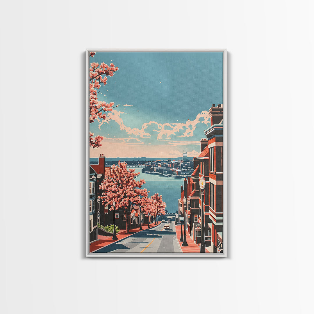 Cambridge Travel Poster, Canvas Print, Travel Wall Decor, Minimalist Poster, Modern Wall Decor, City Art Print, Living Room Wall Art