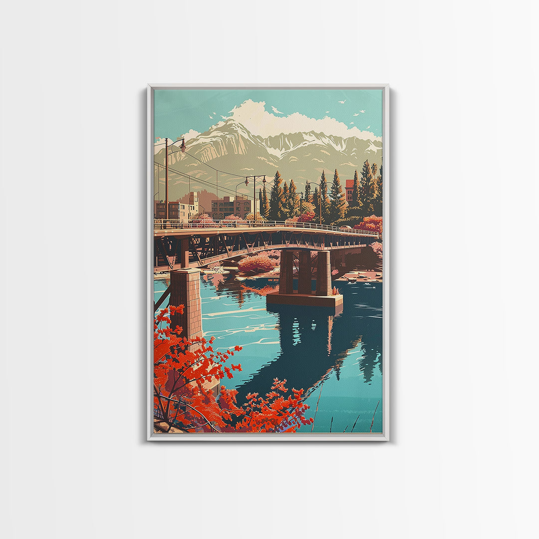 Colorado Springs Travel Poster, Canvas Print, Travel Art Print, Modern Wall Decor, Wanderlust Gift, Poster Print, Retro Travel Print