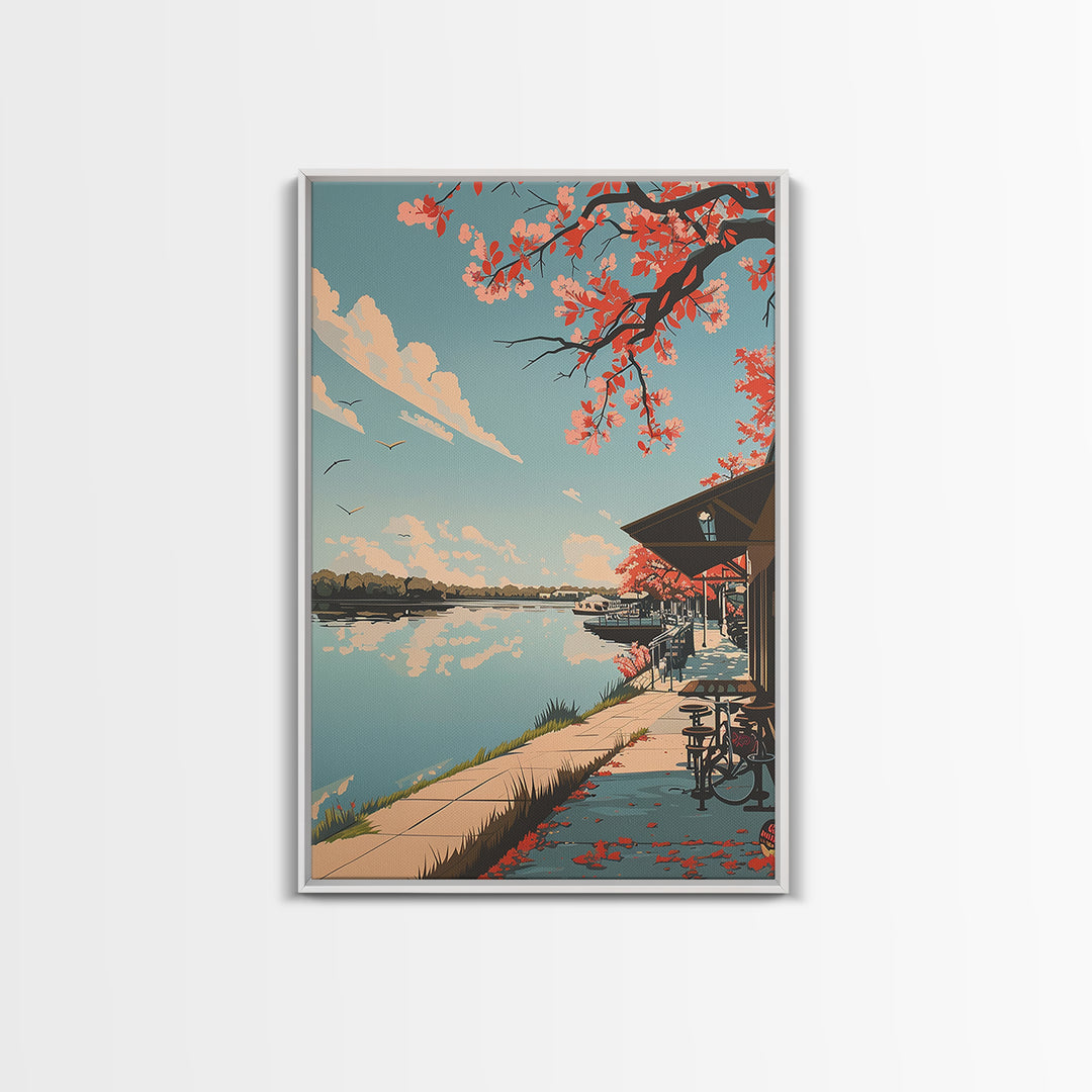 Conroe Travel Poster, Framed Canvas Print, Poster Print, Travel Wall Art, Retro Travel Poster, Living Room Wall Art, Wanderlust Gift
