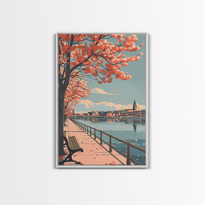 Dearborn Travel Poster, Canvas Print, Travel Wall Art, City Wall Art, Vintage Travel Art, Art Print, Travel Art Print, Landscape Art