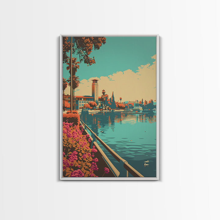 Elk Grove Travel Poster, Framed Canvas Print, Poster Print, Travel Wall Art, Travel Prints, Fine Art Print, Poster Art, Travel Decor