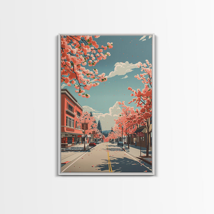 Fairfield Travel Poster, Framed Canvas Print, City Art Print, Travel Wall Art, Living Room Wall Art, Wanderlust Gift, Travel Posters