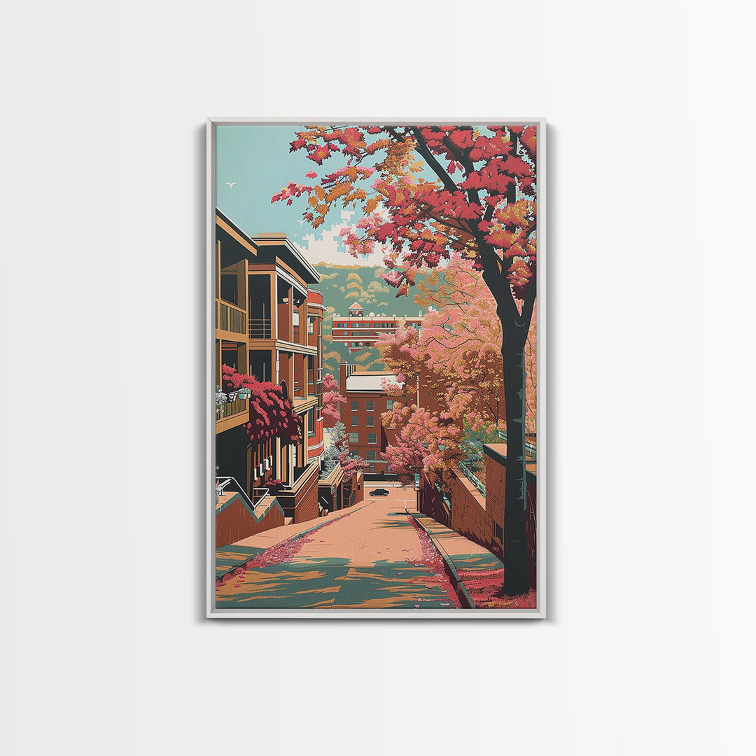 Fayetteville Travel Poster, Canvas Print, Travel Wall Decor, Minimalist Poster, Fine Art Print, Home Office Decor, Modern Wall Decor