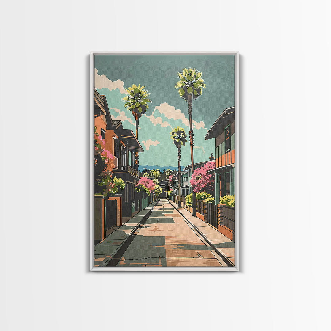 Fremont Travel Poster, Framed Canvas Print, Poster Print, Travel Wall Art, Vintage Travel Print, Living Room Wall Art, City Wall Art