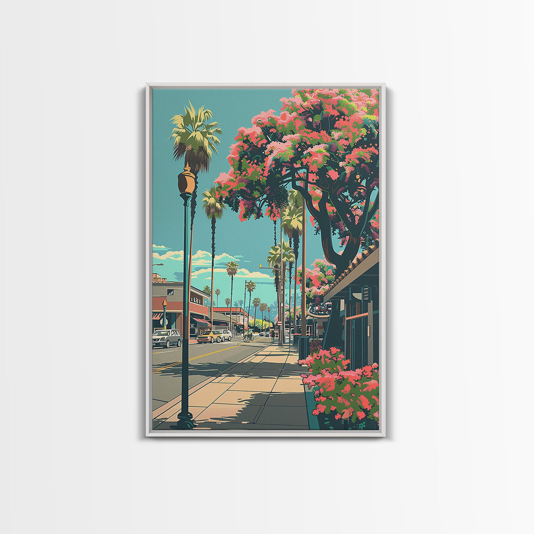 Garden Grove Travel Poster, Framed Canvas Print, City Travel Poster, Travel Wall Decor, Poster Art, Modern Wall Decor, Travel Prints