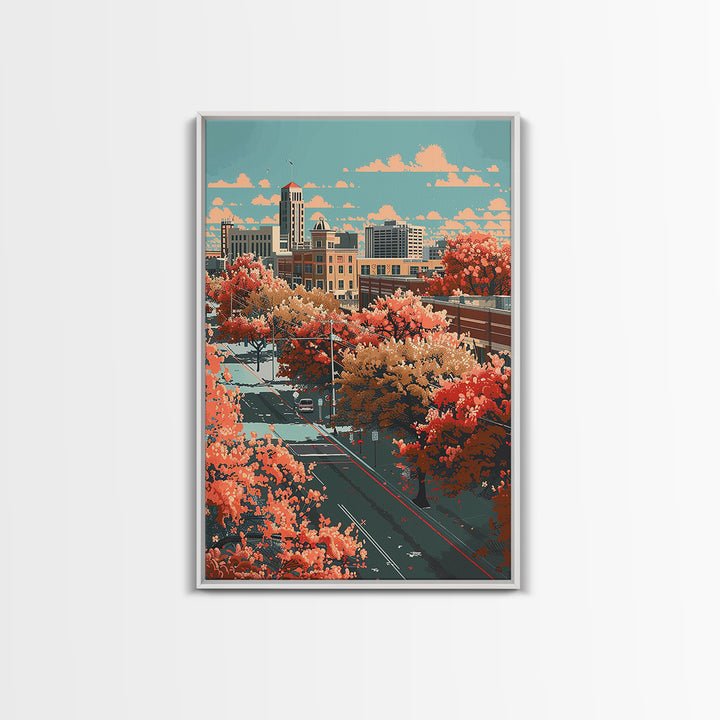Grand Prairie Travel Poster, Canvas Print, Travel Art Print, Modern Wall Decor, Poster Print, City Art Print, Travel Decor, Wall Art
