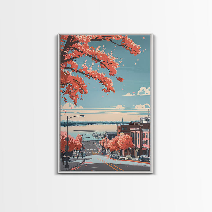 Green Bay Travel Poster, Canvas Print, Travel Art Print, Modern Wall Decor, Travel Posters, Mid Century Wall Art, City Travel Poster
