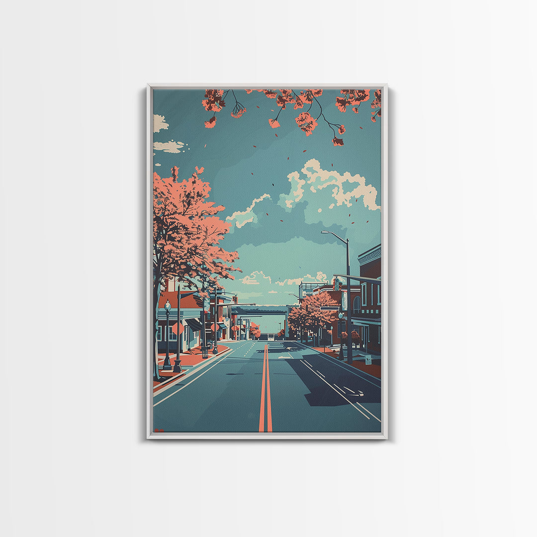 Hampton Travel Poster, Canvas Print, Poster Print, Travel Wall Art, City Travel Poster, Travel Print, Poster Art, Vintage Travel Art