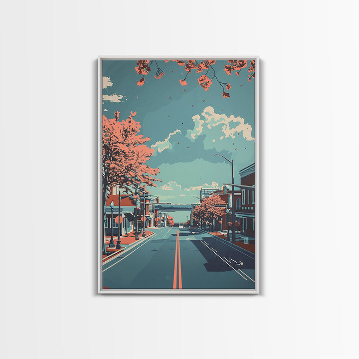 Hampton Travel Poster, Canvas Print, Poster Print, Travel Wall Art, City Travel Poster, Travel Print, Poster Art, Vintage Travel Art