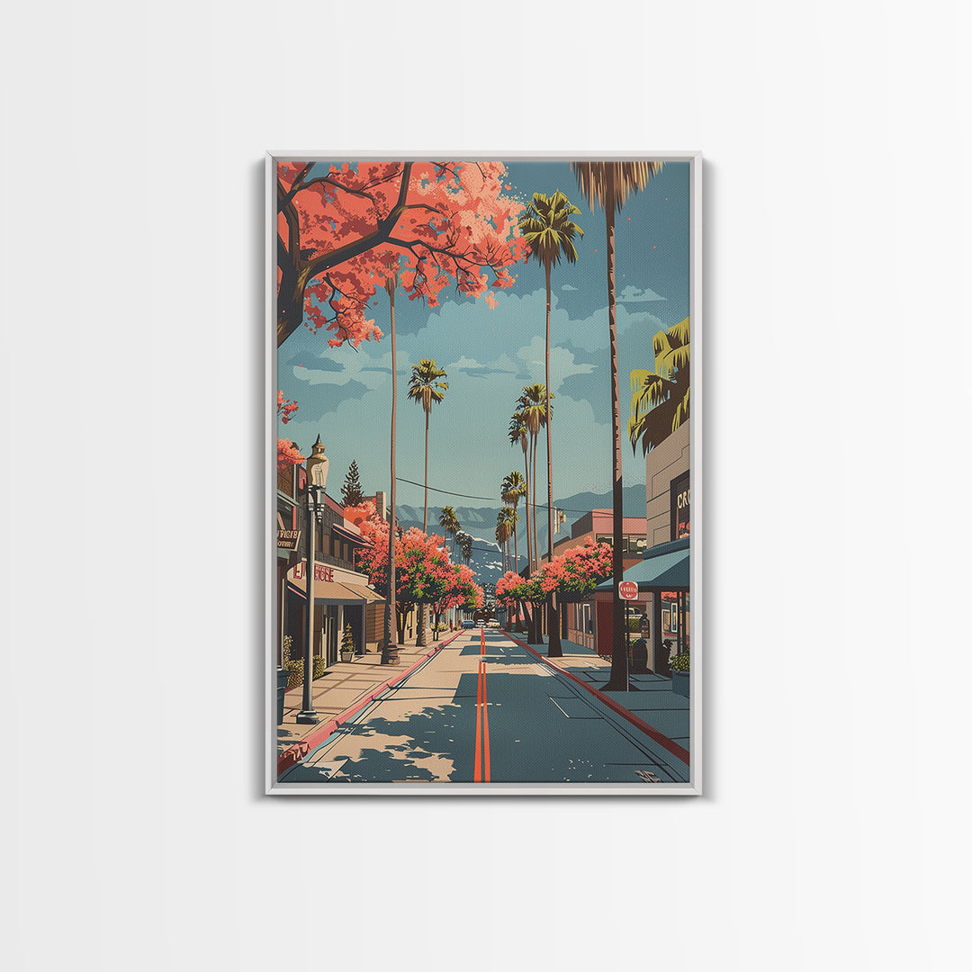Hesperia Travel Poster, Canvas Print, Travel Wall Art, City Wall Art, Fine Art Print, Vintage Travel, Gallery Wall Set, Travel Print