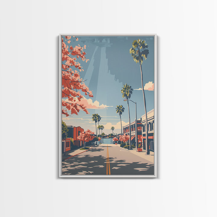 Lakeland Travel Poster, Framed Canvas Print, Travel Wall Art, City Wall Art, Gallery Wall Set, Travel Decor, Travel Prints, Wall Art