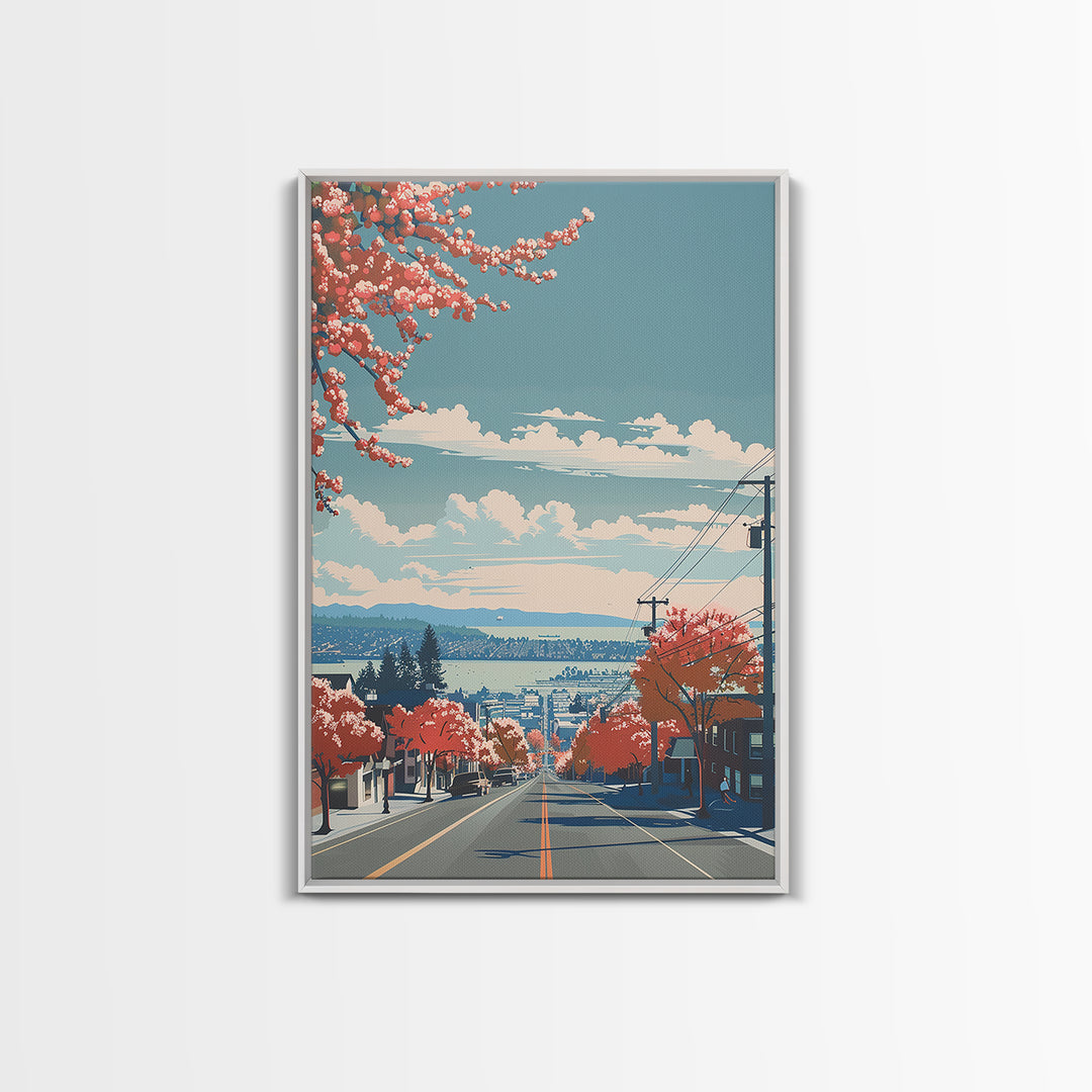 Richmond Travel Poster, Canvas Print, Travel Prints, Landscape Art, Retro Wall Art, Living Room Wall Art, Travel Decor, Travel Print
