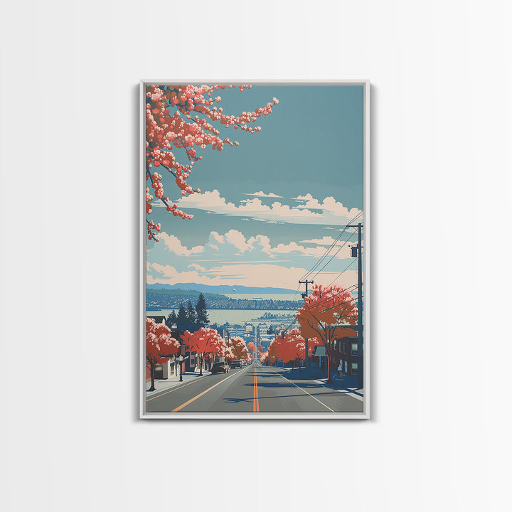 Richmond Travel Poster, Canvas Print, Travel Prints, Landscape Art, Retro Wall Art, Living Room Wall Art, Travel Decor, Travel Print