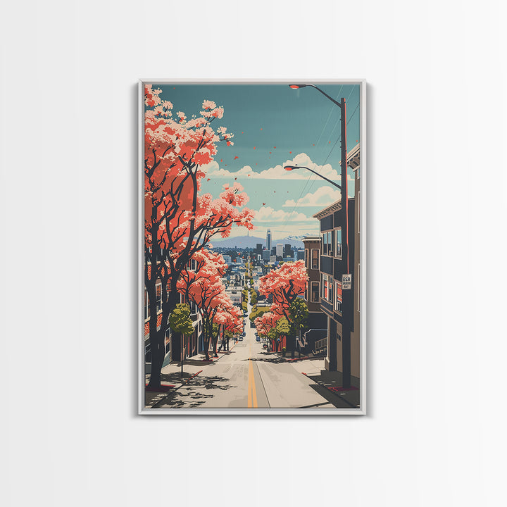 San Mateo Travel Poster, Canvas Print, City Art Print, Travel Wall Art, Home Decor, Poster Art, Living Room Wall Art, Travel Posters