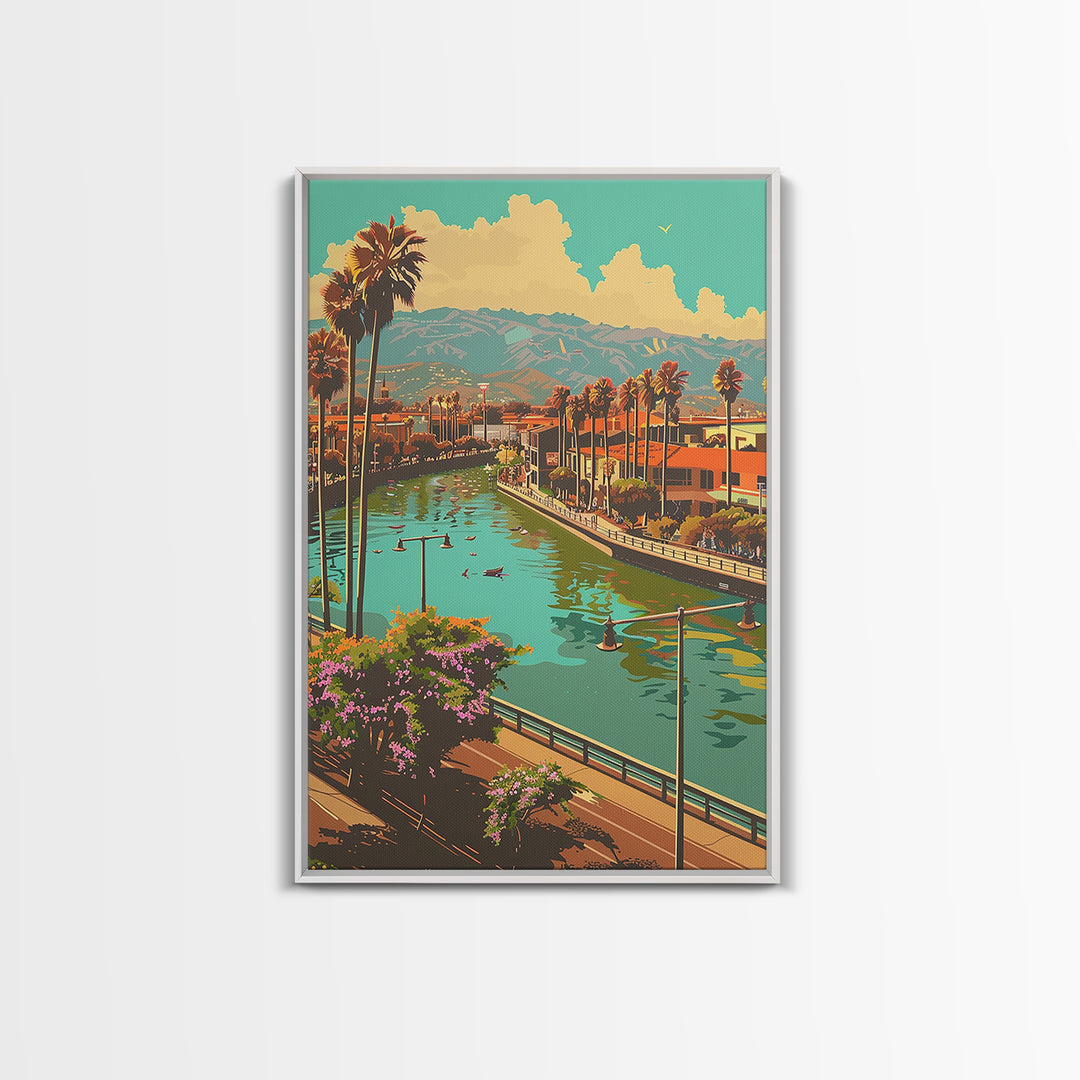 Santa Ana Travel Poster, Canvas Print, City Travel Poster, Vintage City Poster, Minimalist Poster, City Illustration, Retro Wall Art