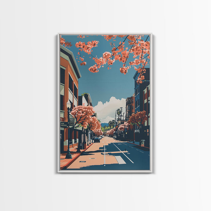 Santa Clara Travel Poster, Canvas Print, Travel Wall Decor, Minimalist Poster, Travel Wall Art, Poster Print, Wall Art, Travel Decor