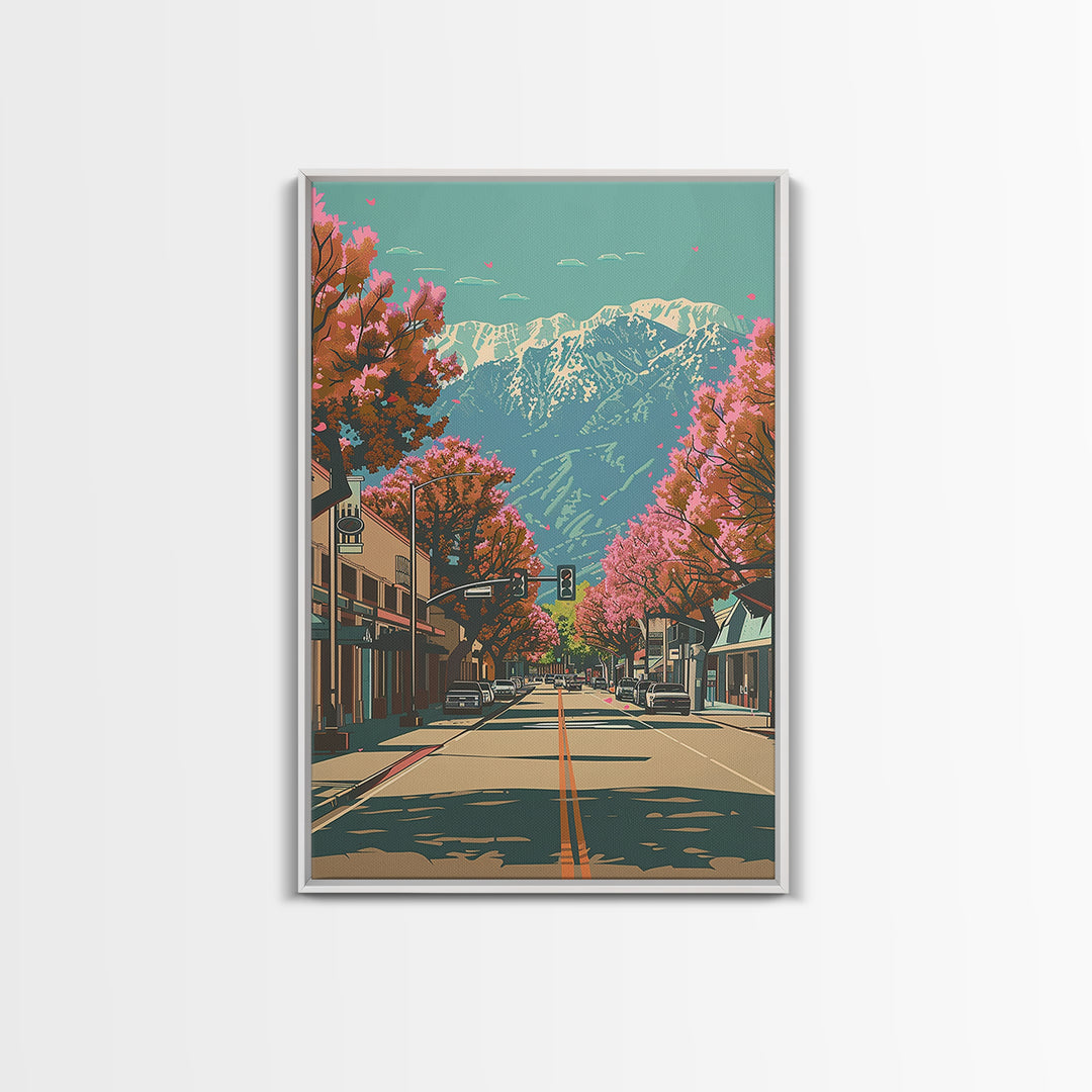 Santa Clarita Travel Poster, Canvas Print, City Travel Poster, Travel Wall Art, Vintage City Poster, Vintage Poster, Vintage Posters