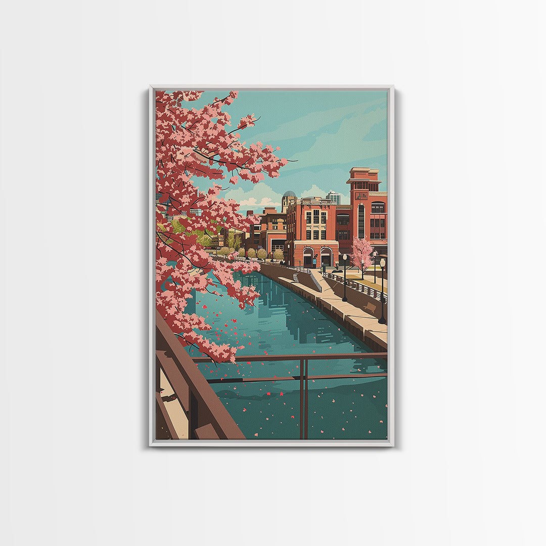Sioux Falls Travel Poster, Canvas Print, Travel Wall Art, City Wall Art, Poster Print, Vintage Poster, Vintage Travel, Travel Prints