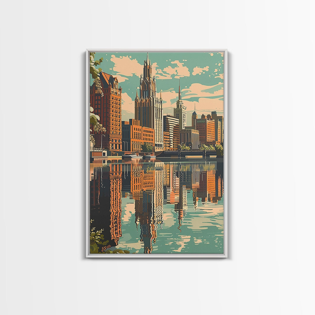 Toledo Travel Poster, Canvas Print, Travel Wall Decor, Minimalist Poster, City Illustration, Fine Art Print, Wall Art, City Wall Art