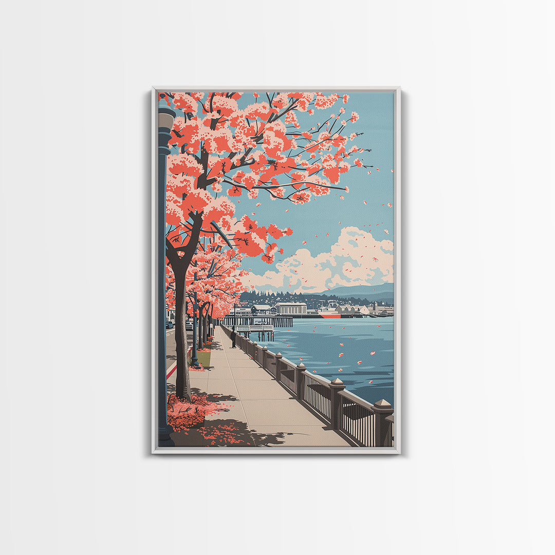 Vallejo Travel Poster, Canvas Print, Travel Wall Art, City Wall Art, Poster Print, Mid Century Wall Art, Wall Art, Minimalist Poster