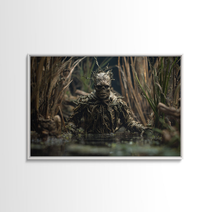 The Bog Mummy, Baroque Witchcraft Art, Landscape Wall Art, Dark Fantasy Wall Art, Canvas Print, Halloween Wall Art, Halloween Decor