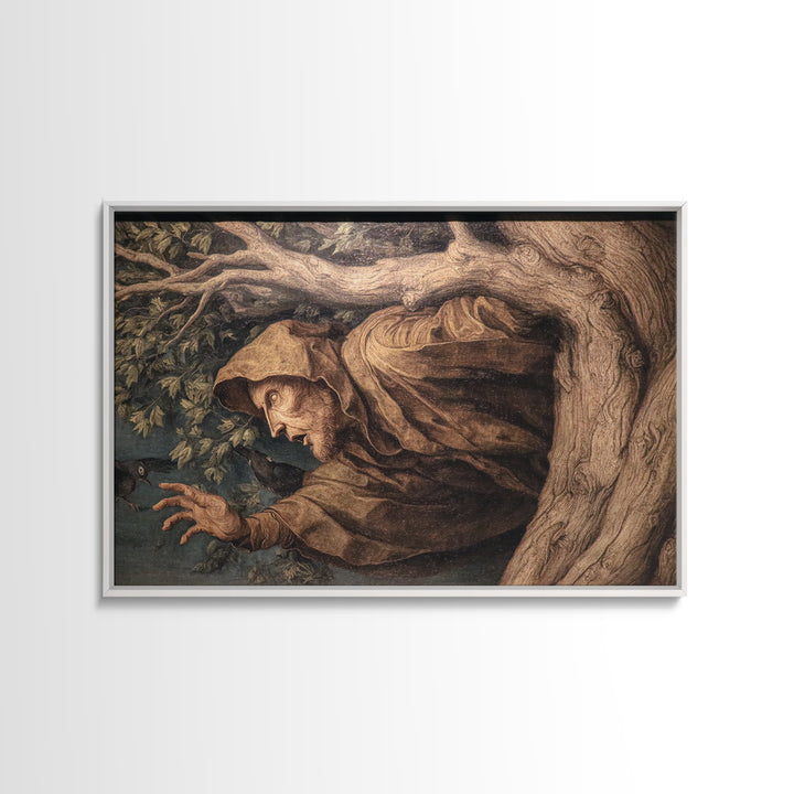 The Hollow-Tree Monster, Danse Macabre Art, Landscape Wall Art, Dark Halloween Decor, Canvas Print, Halloween Wall Art