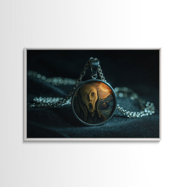 The Moonstone Amulet, Expressionist Gothic Art, Landscape Wall Art, Macabre Wall Art, Canvas Print, Halloween Wall Art, Halloween Decor