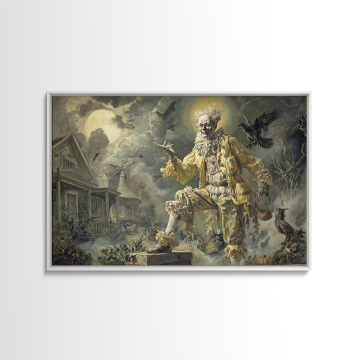 1950s Halloween Nostalgia, Dark Renaissance Art, Landscape Wall Art, Gothic Horror Wall Art, Framed Canvas Print