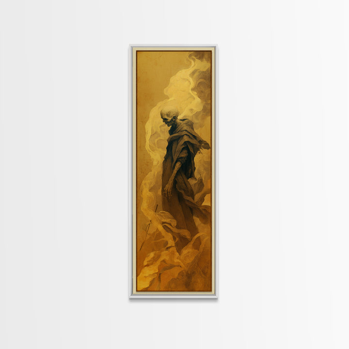 The Dream Eater, Surreal Apocalyptic Art, Tall Narrow Wall Art, Gothic Horror Wall Art, Canvas Print, Halloween Wall Art