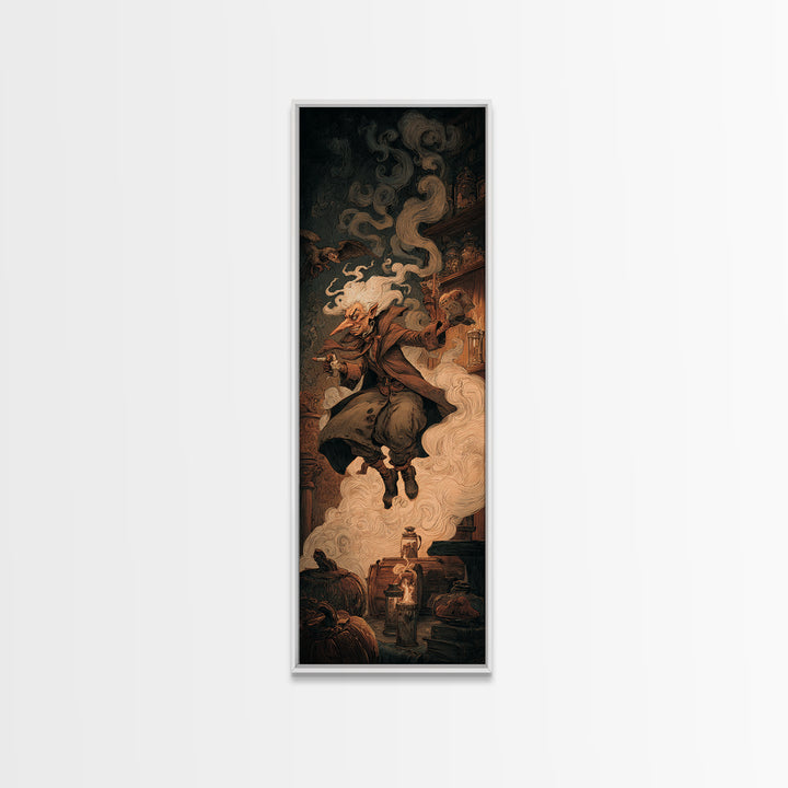 The Goblin Candy Shop, Gothic Nightmare Art, Tall Narrow Wall Art, Macabre Wall Art, Canvas Print, Halloween Wall Art, Halloween Decor