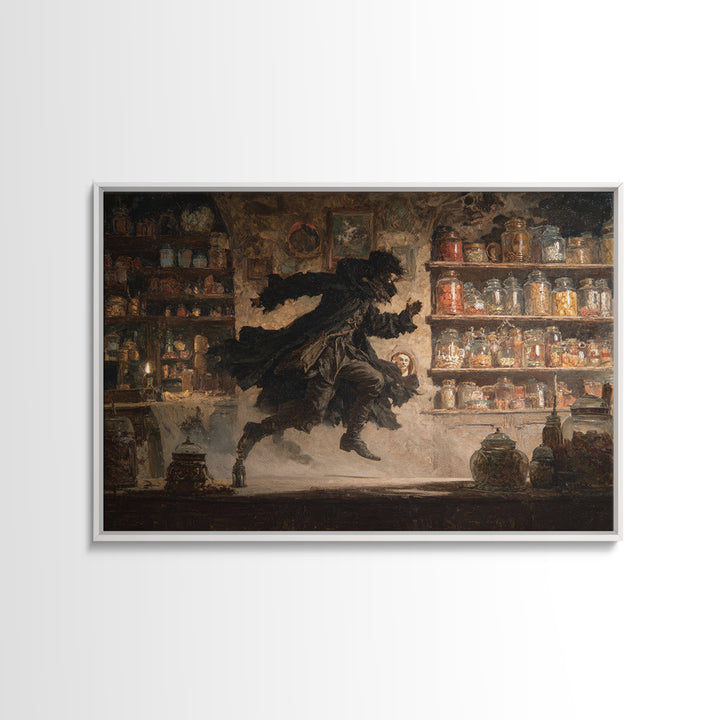 The Goblin Candy Shop, Symbolist Gothic Landscape, Landscape Wall Art, Dark Halloween Decor, Canvas Print, Halloween Wall Art