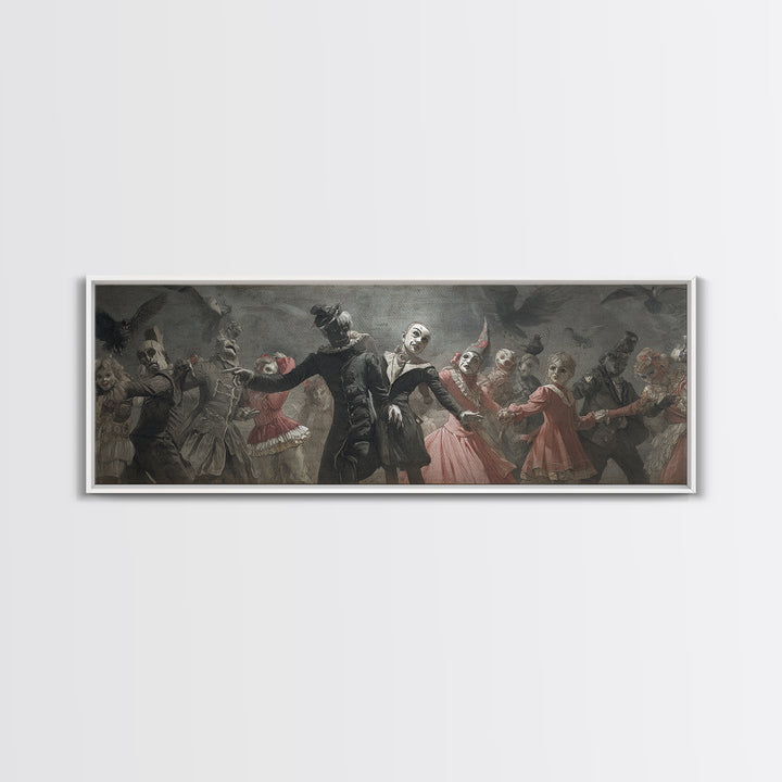 The Haunted Toy Parade, Dark Symbolist Art, Extra Wide Wall Art, Dark Fantasy Wall Art, Framed Canvas Print, Halloween Wall Art