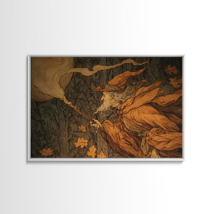 The Candy Corn Kingdom, Gothic Storybook Art, Landscape Wall Art, Gothic Horror Wall Art, Framed Canvas Print, Halloween Wall Art