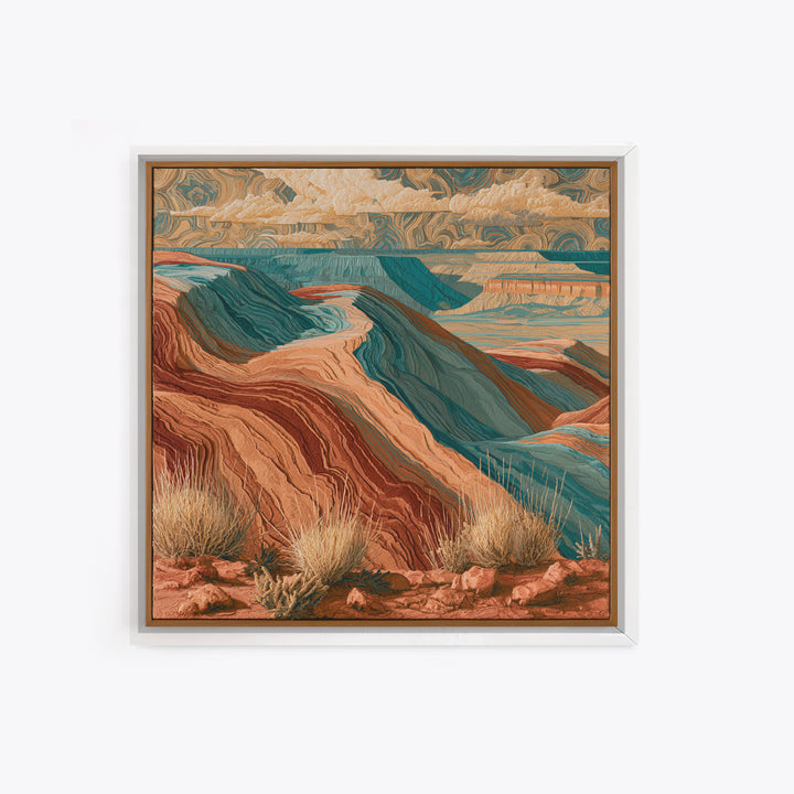Wind Carved Dune Patterns from Above Canvas Print, Desert Art, Digital Download Art, Southwestern Decor, Fine Art, Desert, DES-1x1-92