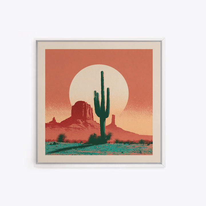 Minimal Beige Sun Canvas Print, Desert Art, Luxury Decor, Southwestern Decor, Fine Art, Desert, Wall Art Prints, DES-1x1-94