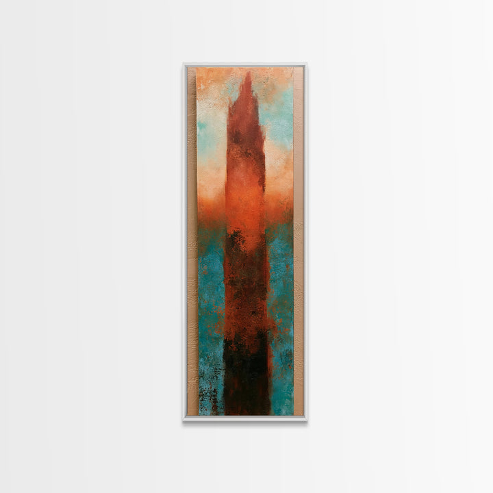 Abstract Heatwave Horizon Canvas Print, Desert Art, Boho Wall Art, Southwestern Decor, Fine Art, Desert, Living Room Art, DES-1x3-25