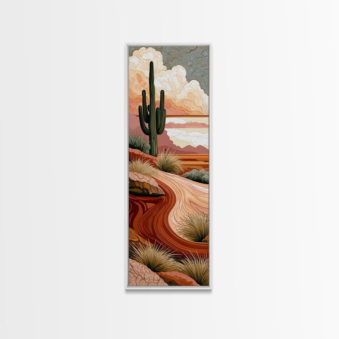 Wind Carved Dune Patterns from Above Canvas Print, Desert Art, Printable Art, Southwestern Decor, Desert, Colorful Wall Art, DES-1x3-32