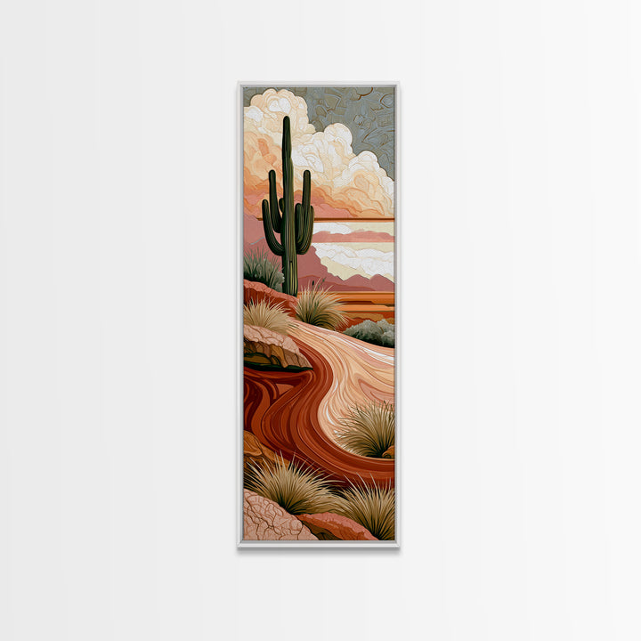 Wind Carved Dune Patterns from Above Canvas Print, Desert Art, Printable Art, Southwestern Decor, Desert, Colorful Wall Art, DES-1x3-32