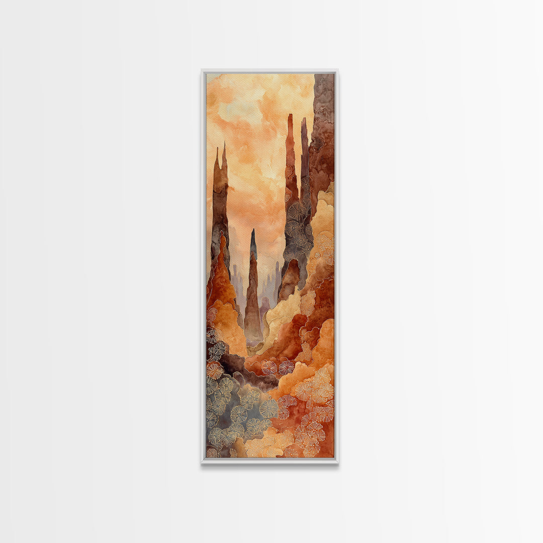 Palm Oasis Reflected Canvas Print, Desert Art, Luxury Decor, Southwestern Decor, Fine Art, Desert, Wall Art Prints, DES-1x3-51